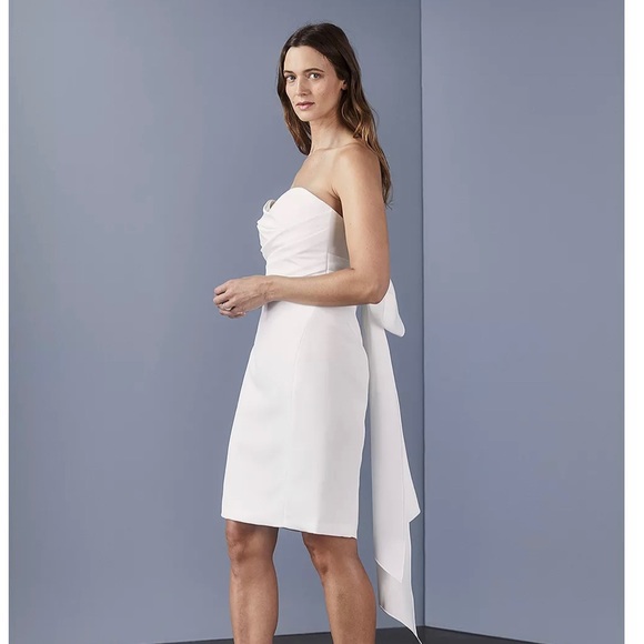 Amsale Bow Back Dress size 0 - Picture 1 of 3